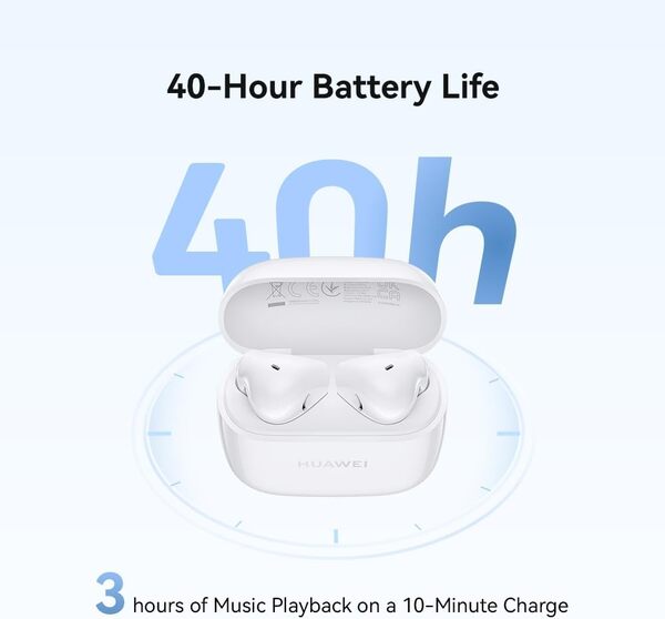 Huawei FreeBuds SE 2,40h of Music Playback| Lightweight | Fast Charging