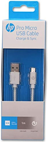 كابل HP Pro Micro USB للشحن والمزامنة بطول 1 متر - أسود