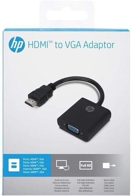 محول HP HDMI إلى VGA عالي الدقة 1080 بكسل