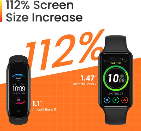 Amazfit Band 7 Fitness, 18-day Battery Life | Large HD AMOLED Display - DokanTech #