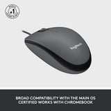 Logitech M100 Wired USB Mouse - DokanTech #