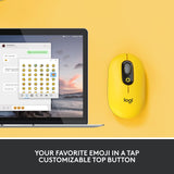 Logitech POP Mouse, Wireless Mouse with Customisable Emojis, SilentTouch Technology, Precision/Speed Scroll, Compact Design, Bluetooth, Multi-Device, OS Compatible - DokanTech #