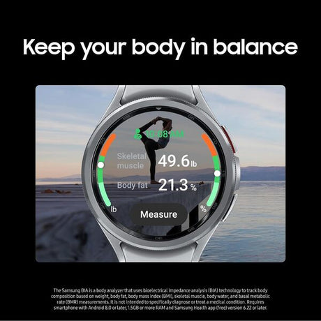 Samsung Galaxy Watch 6 Classic 47mm Bluetooth Smartwatch w/ Rotating Bezel, Fitness Tracker, Personalized HR Zones, Advanced Sleep Coaching, Heart Monitor, BIA Sensor, Black - DokanTech #