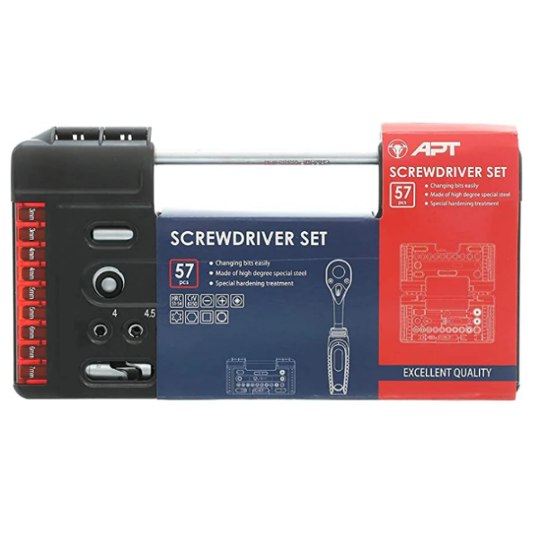 APT Ratchet Screwdriver Set 57 Pcs ( 8069157 )