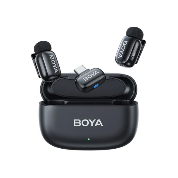 BOYA Mini-14 Dual Wireless Lavalier Microphone System - Type-C - Dokkantech