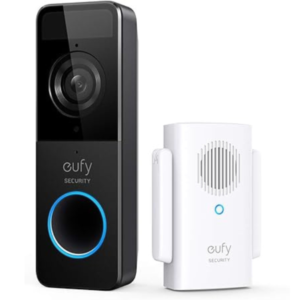 Eufy Video Doorbell Slim 1080p (Battery-Powered) With Mini Repeater