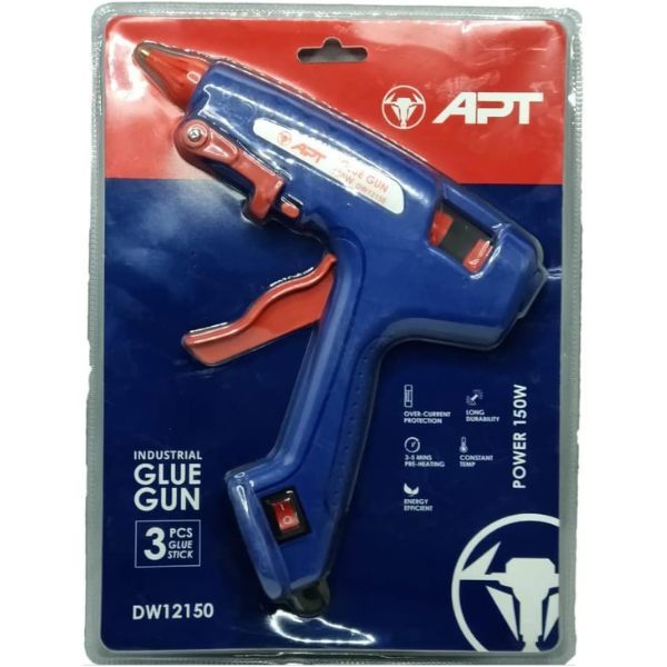 APT Glue Gun with 3 pcs glue stick 150W ( DW12150 ) - DokanTech #