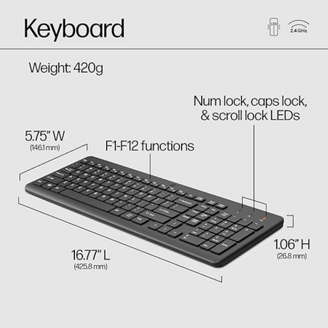 DokanTech_HP 330 WIRELESS KEYBOARD AND MOUSE COMBO