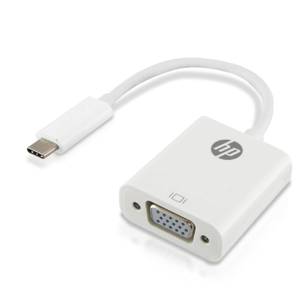 HP USB-C To VGA Adapter White - DokanTech #