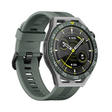 HUAWEI WATCH GT 3 SE AMOLED Grey Durable Polymer Fiber Watch Case - Green TPU Strap