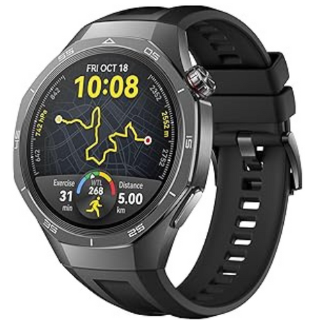 Huawei GT5 PRO 46mm Smartwatch with 1.43" AMOLED, up to 14 Days Battery Life, VILI-B29F Black + Gift Huawei FreeBuds 5  Ceramic White