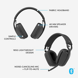 Logitech Zone Vibe 100 Bluetooth Headset with Noise-Cancelling Microphone - DokanTech #