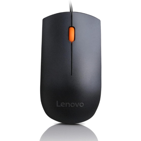 Lenovo 300 USB Wired Mouse – Ergonomic, 1600 DPI, Plug & Play-Dokkantech