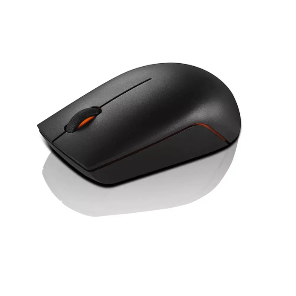 Lenovo 300 Wireless Compact Mouse, Black.