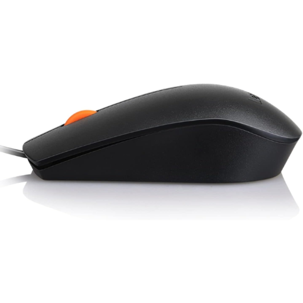 Lenovo 300 USB Wired Mouse – Ergonomic, 1600 DPI, Plug & Play-Dokkantech