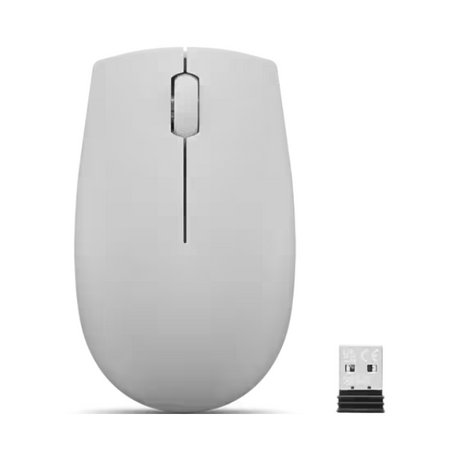 Lenovo 300 Wireless Compact Mouse, Arctic Grey. - DokanTech