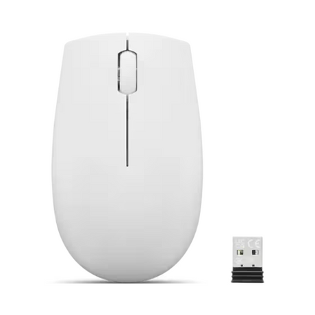 Lenovo 300 Wireless Compact Mouse, Cloud Grey. - DokanTech