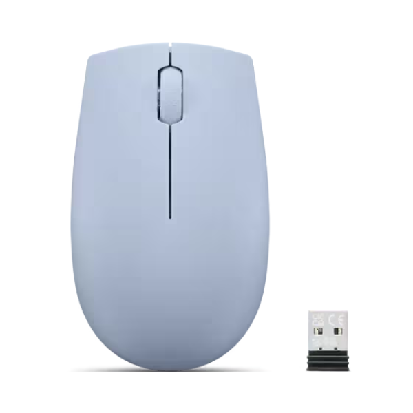 Lenovo 300 Wireless Compact Mouse, Frost Blue. - DokanTech