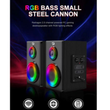 Redragon Orchestra GS811 2.0 Bluetooth, RGB Computer Speaker - RED - DokanTech #