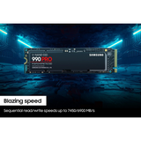 سامسونج 990 PRO SSD PCIe 4.0 NVMe M.2 سعة 2 تيرابايت 