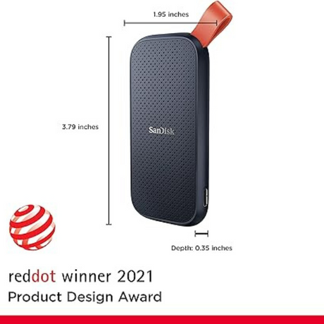 SanDisk 1TB Portable SSD - Up to 800MB/s, USB-C, USB 3.2 Gen 2