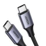 كابل يوجرين US535 USB -C إلى USB-C PD سريع 240 وات، 1 متر - رمادي