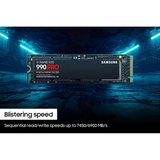 Samsung 990 Pro PCIe4.0 NVME M.2 SSD 7450-6900MB/s- 1TB 