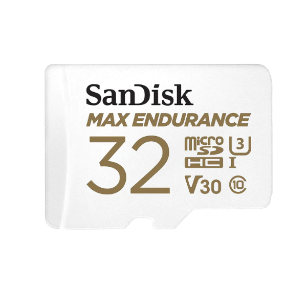 بطاقة Sandisk Max Endurance بسرعة 100/40 ميجابايت/ثانية وسرعة 15000 ساعة مع محول Micro SDXC