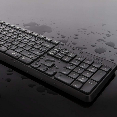 Logitech MK235 Wireless Keyboard and Mouse ENG (انجليزي فقط) - DokanTech #