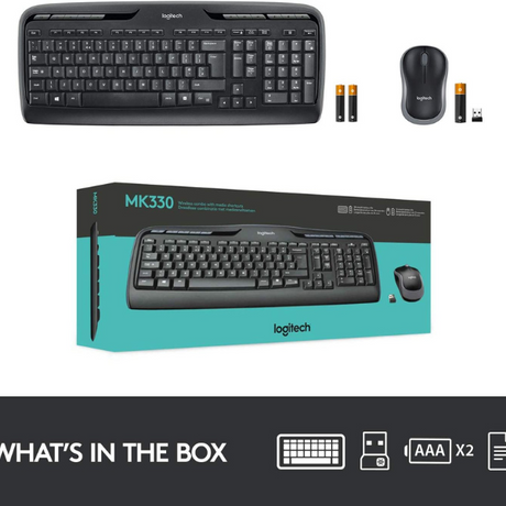 Logitech MK330 Wireless Keyboard & Mouse Combo easy to use - DokanTech #