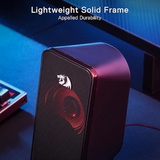 Redragon GS500 Stentor PC Gaming Speaker, 2.0 Channel Stereo Desktop Computer Speaker with Red Backlight - DokanTech #