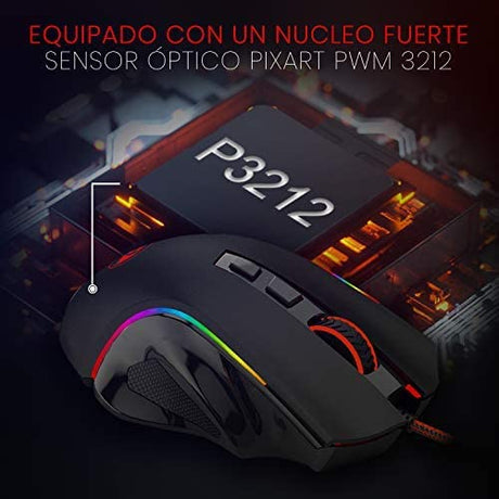 Redragon M607 Griffin RGB Gaming Mouse - Optical Sensor