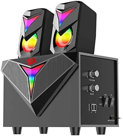 Redragon GS700 Toccata RGB 2.1 Gaming Subwoofer Speakers - DokanTech #