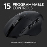 Logitech G G604 Lightspeed Wireless Gaming Mouse with 15 programmable Controls, up to 240 Hour Battery Life, Dual Wireless connectivity Modes, Hyper-Fast Scroll Wheel - DokanTech #