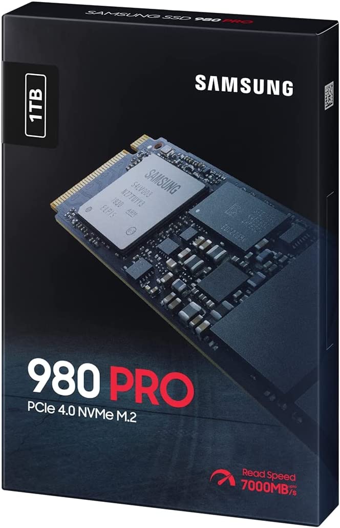 Samsung 980 PRO 1TB PCIe 4.0 NVME M.2 SSD