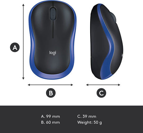 Logitech M185 Wireless Mouse - DokanTech #