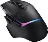 Logitech G502 X PLUS LIGHTSPEED Wireless Optical mouse with LIGHTFORCE hybrid switches, LIGHTSYNC RGB, HERO 25K gaming sensor - Black