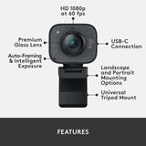 Logitech StreamCam - كاميرا ويب للبث المباشر بدقة Full HD 1080p