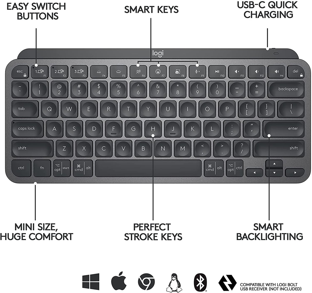 Logitech MX Keys Mini - Ara