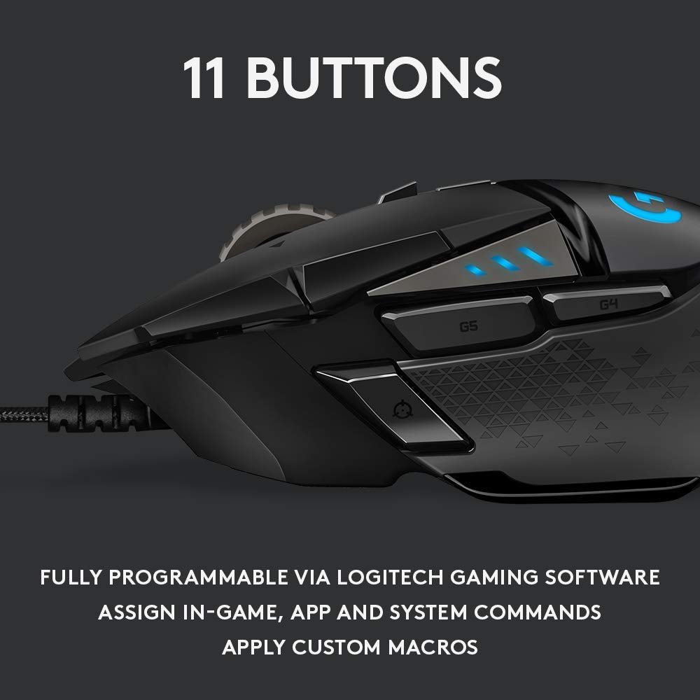 Logitech G502 Hero Wired Gaming Mouse