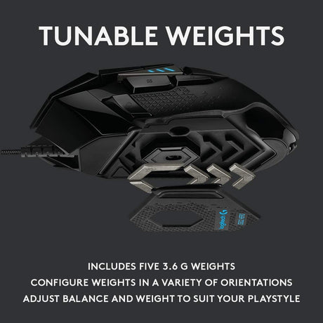 Logitech G502 Hero Wired Gaming Mouse - DokanTech #