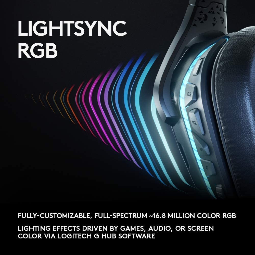 Logitech G935 Wireless 7.1 Surround Sound LIGHTSYNC Gaming Headset - DokanTech #