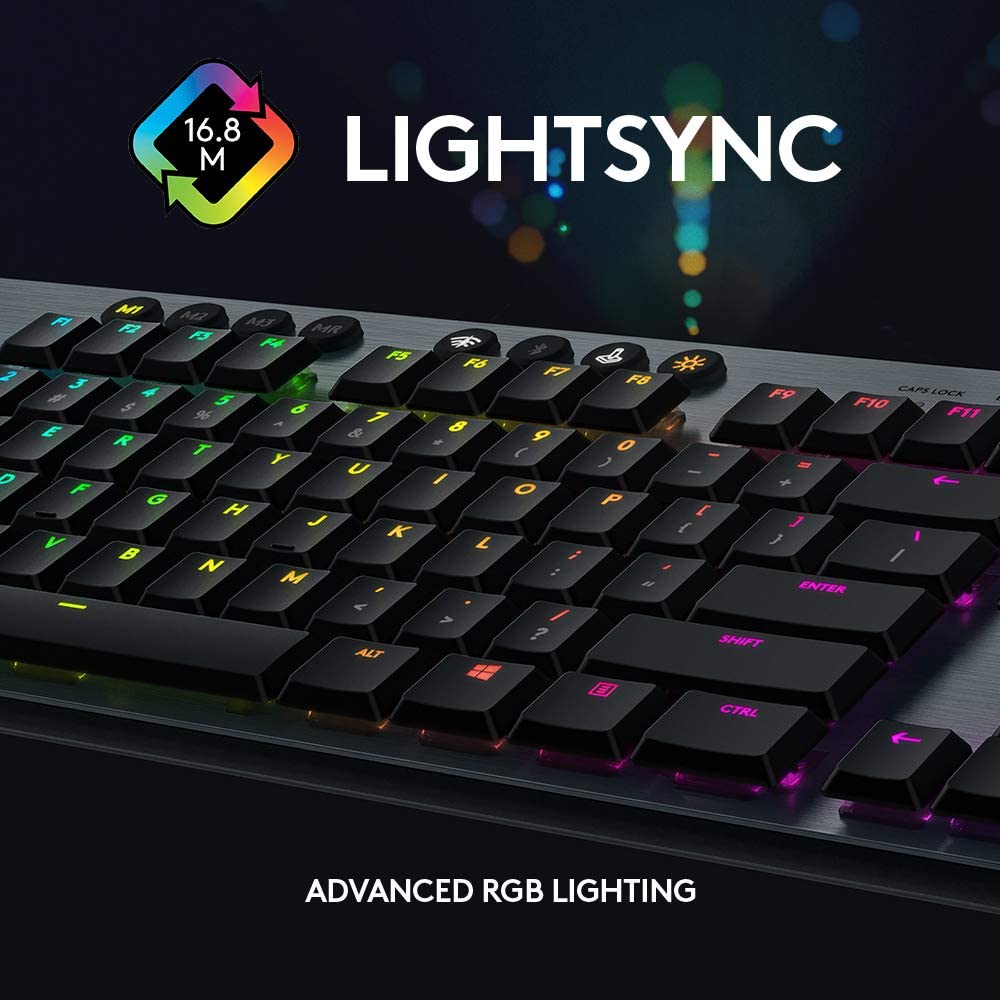 لوحة مفاتيح الألعاب الميكانيكية من لوجيتك G815 RGB Carbon GL Tactile