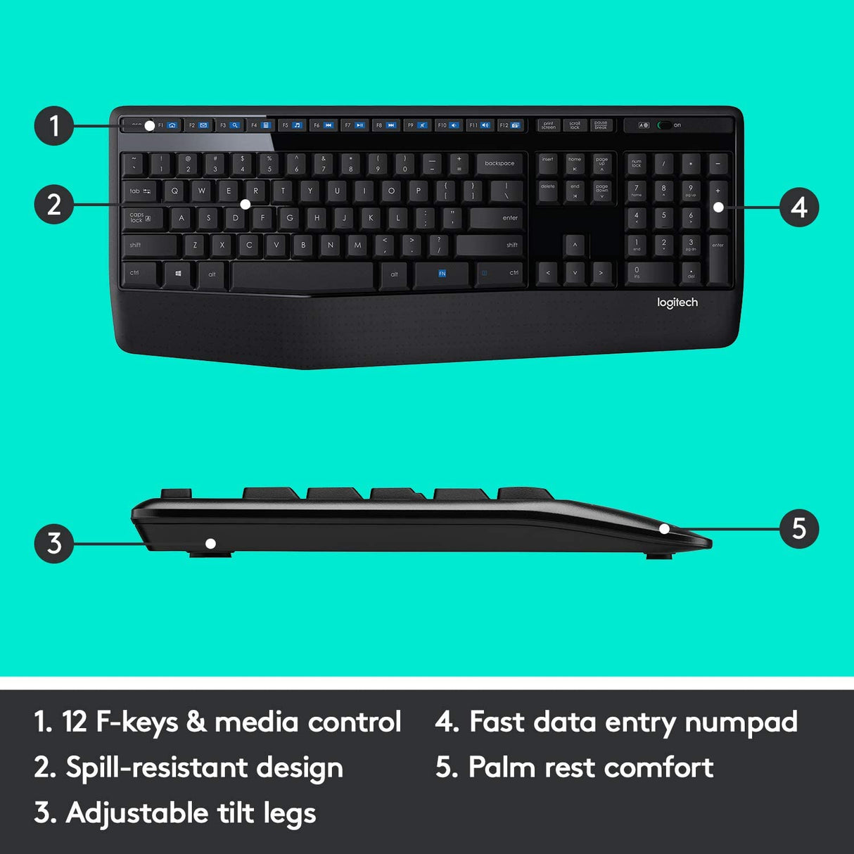 Logitech MK345 Keyboard and Mouse ARA