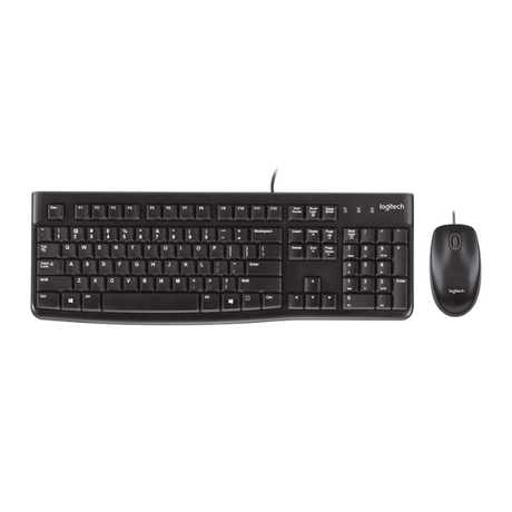 Logitech MK120 Wired Mouse and Keyboard ARA Combo _( Black ) - DokanTech #