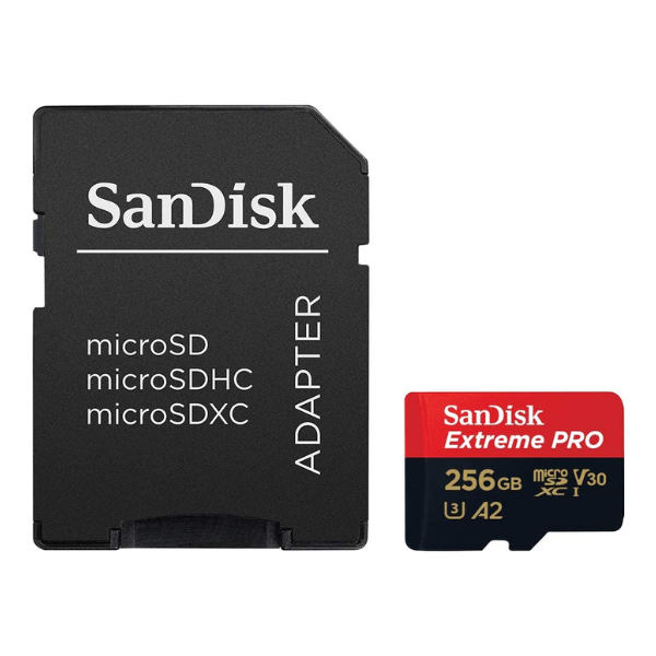 SanDisk Extreme Pro microSD UHS I Card 256GB, 200MB/s Read, 140MB/s Write - DokanTech #